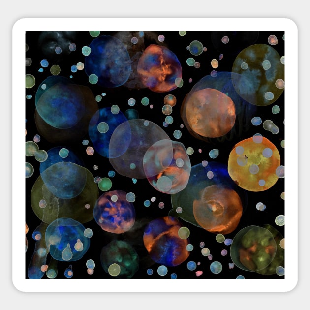 Explosion of planets Sticker by Newtegan